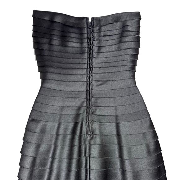 Victor Costa Tiered Strapless Corset Knee Length A-Line Cocktail Dress Women's 4 - Picture 7 of 14